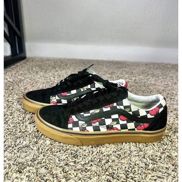 Vans Shoes - Vans Old Skool Checkerboard Cherries Men's 6 Women's Size 7.5 Shoes Sneakers